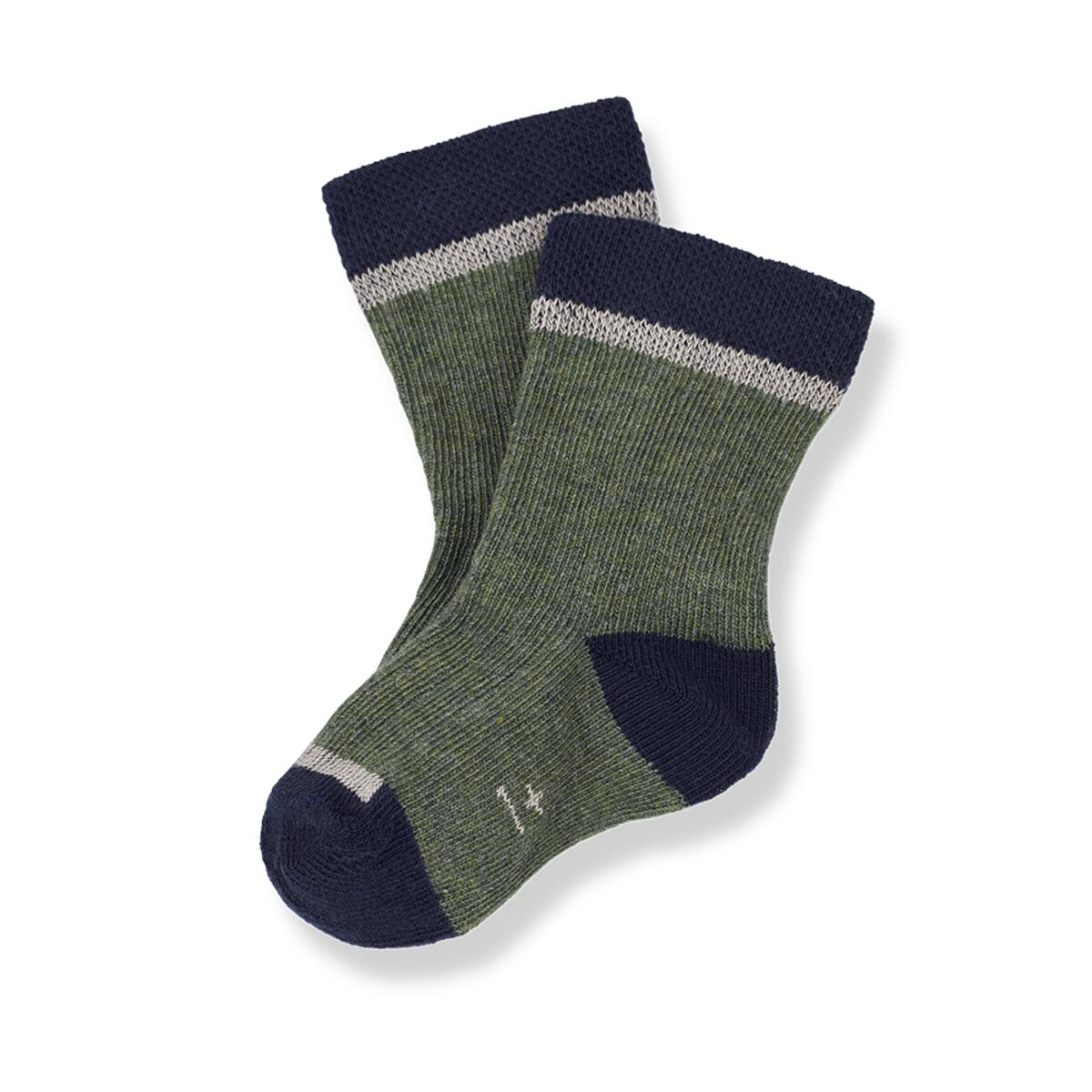 Ankle Socks for Babies and Toddlers in Alpine Green Navy