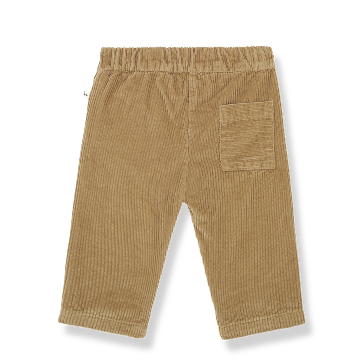 Corduroy Kids Pants with Horn Button Pockets in Ochre