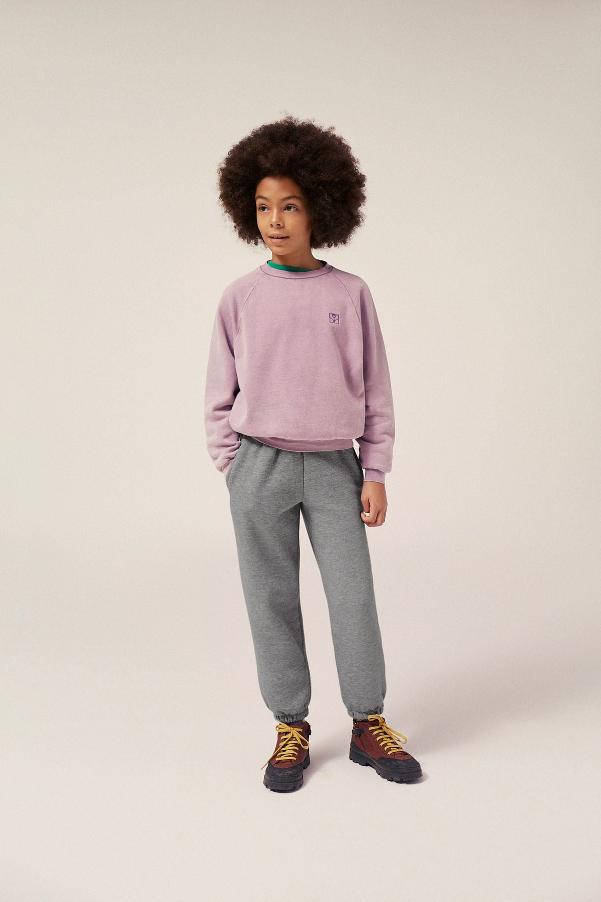 Organic Cotton Adjustable Waist Jogging Pants in Grey