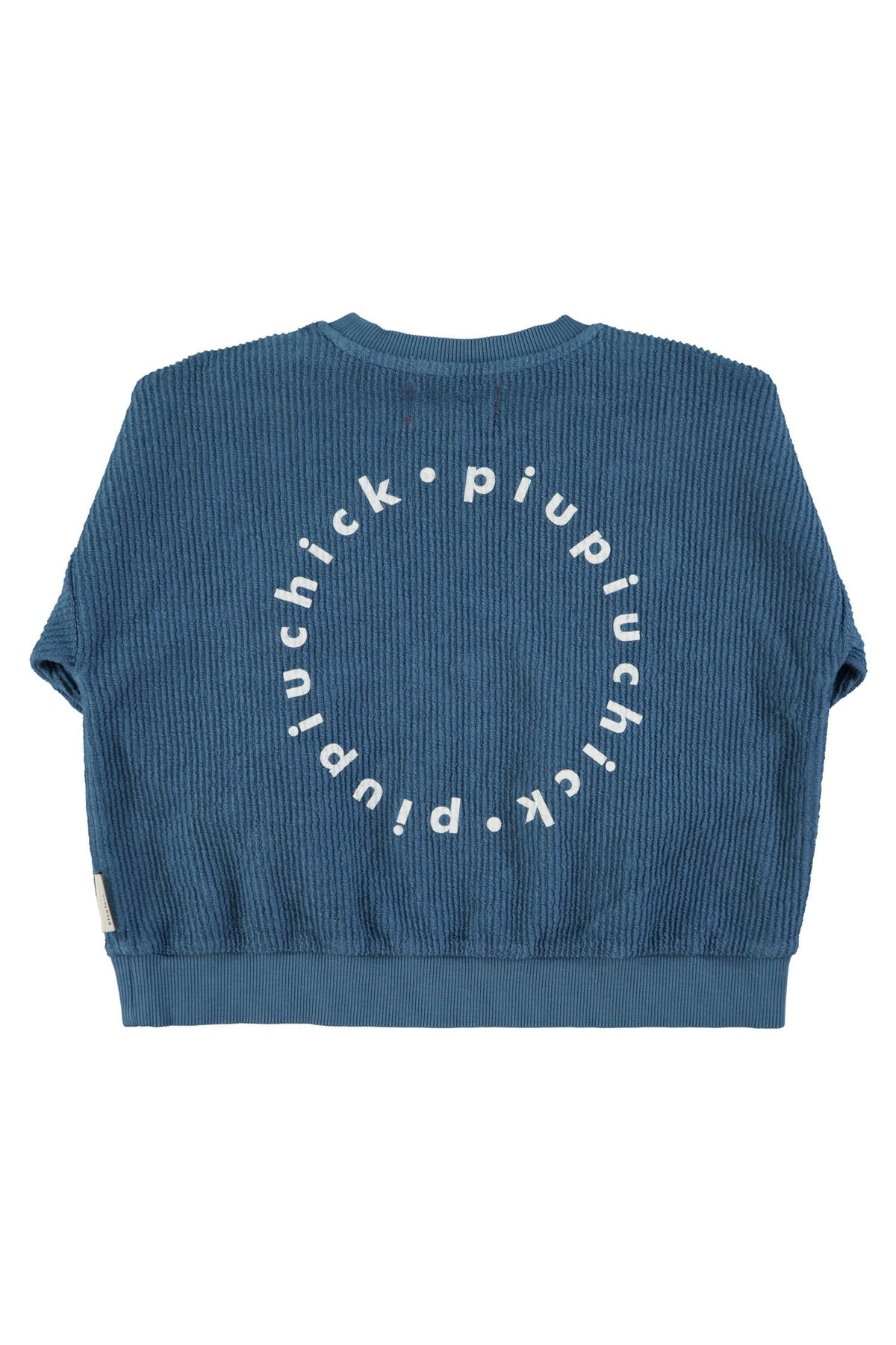 Sudadera unisex de felpa de algodón orgánico con estampado de estrellas en azul