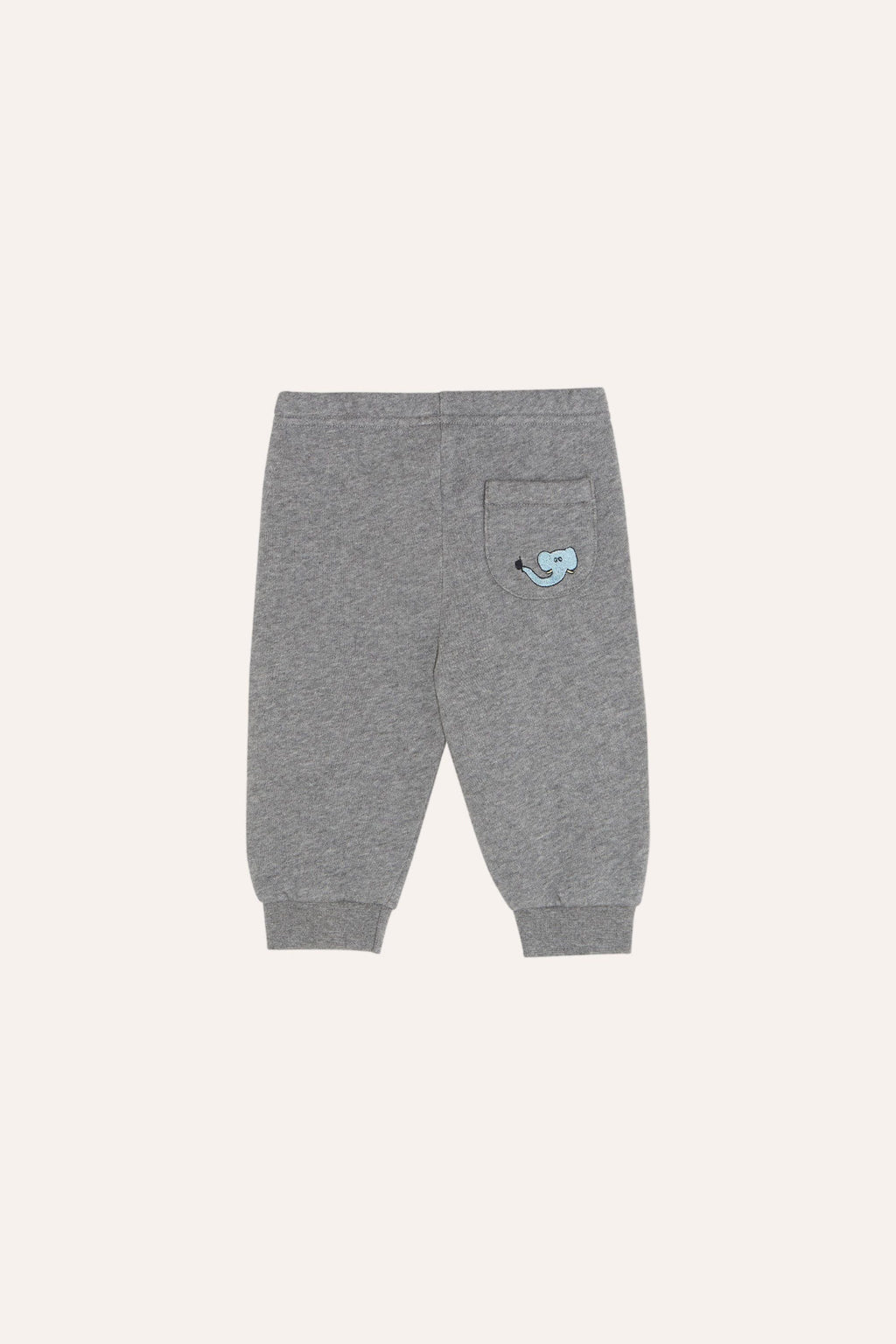 Organic Cotton Adjustable Waist Jogging Pants in Grey