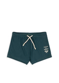 Stretchy Recycled Polyester Swim Pants in Sea Moss