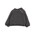 Soft Cotton Sweatshirt with Kangaroo Pocket in Anthracite