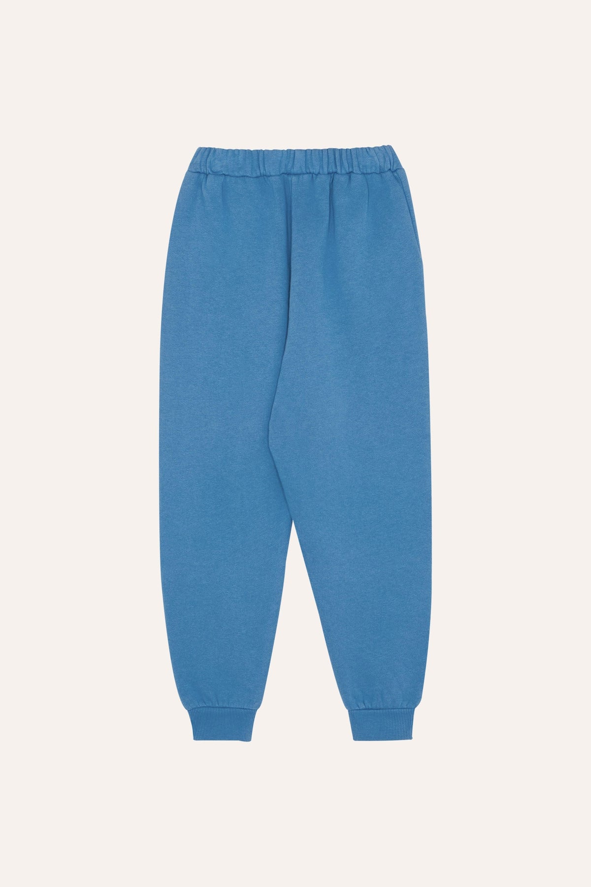 Organic Cotton Jogging Pants with Elastic Waist in Blue