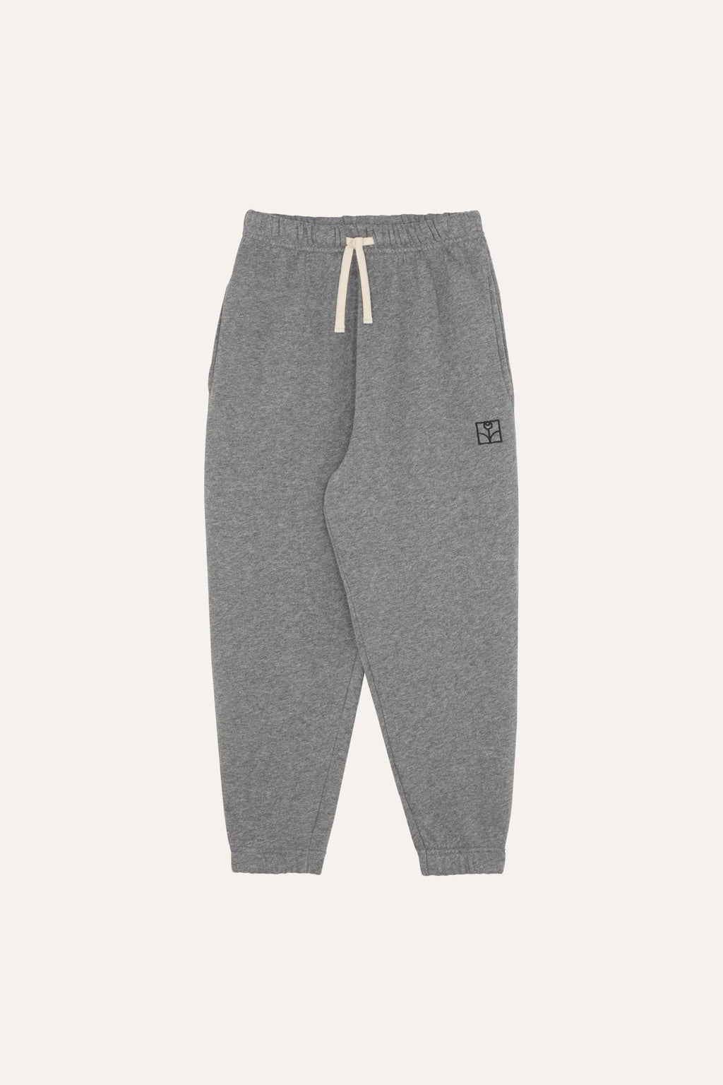 Organic Cotton Adjustable Waist Jogging Pants in Grey