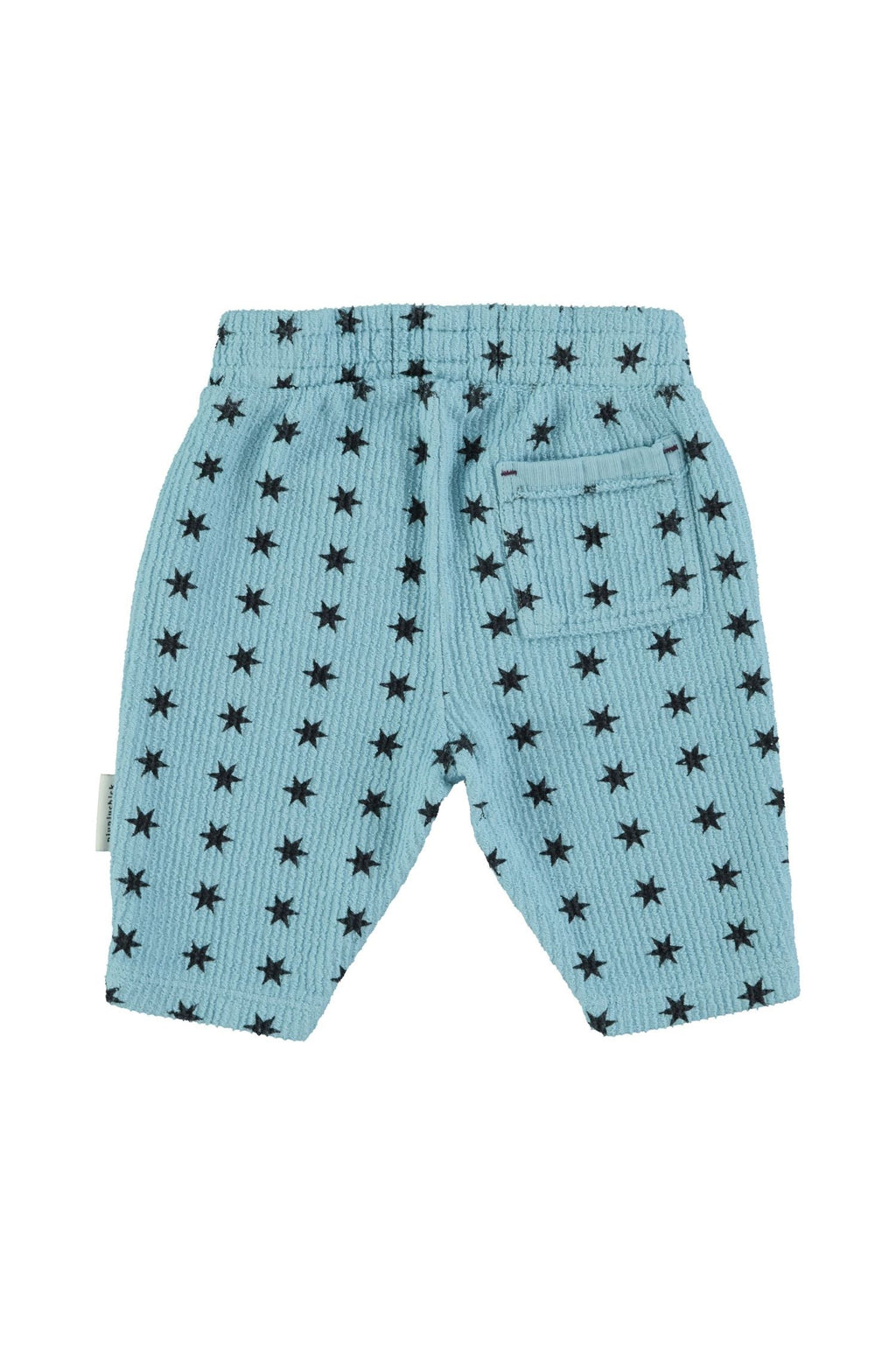 Organic Cotton Fleece Jogging Baby Pants Blue Black Stars