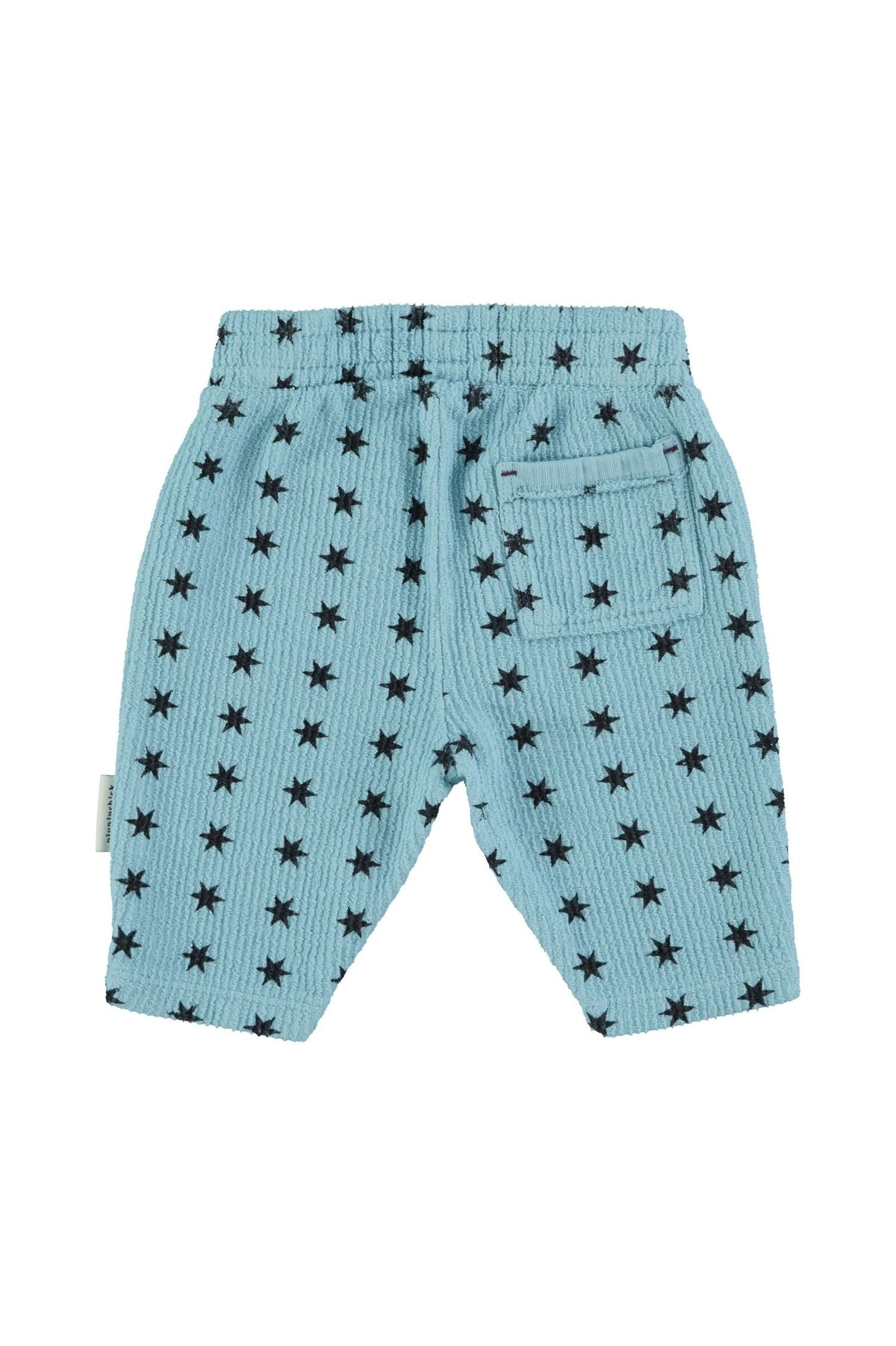 Organic Cotton Fleece Jogging Baby Pants Blue Black Stars