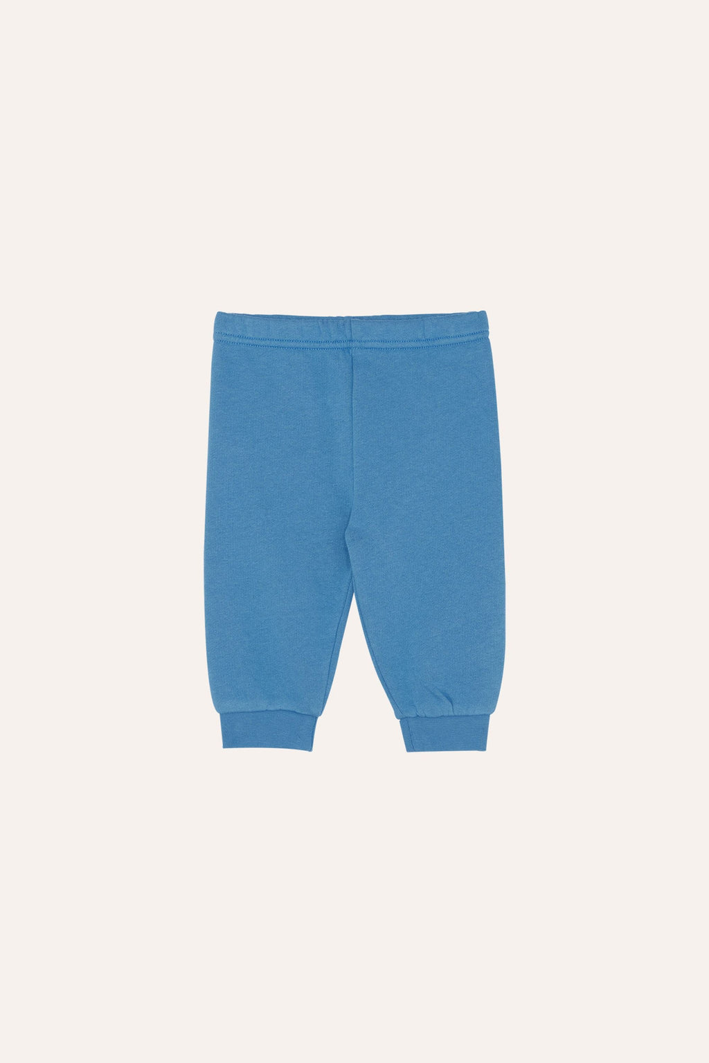 Organic Cotton Jogging Pants with Elastic Waist in Blue
