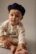 Organic Cotton Printed Baby T-Shirt with Snap Shoulder Button
