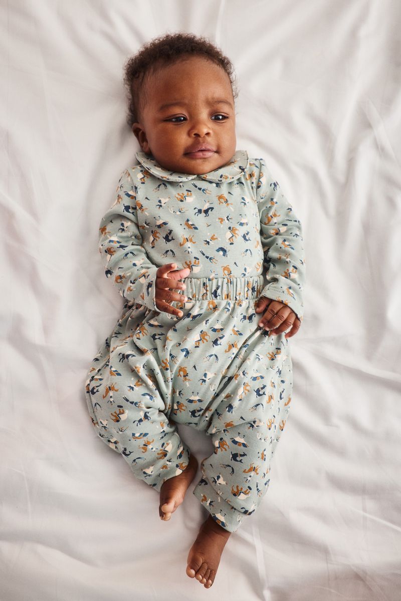 Roomy Organic Pima Cotton Pull On Baby Pant