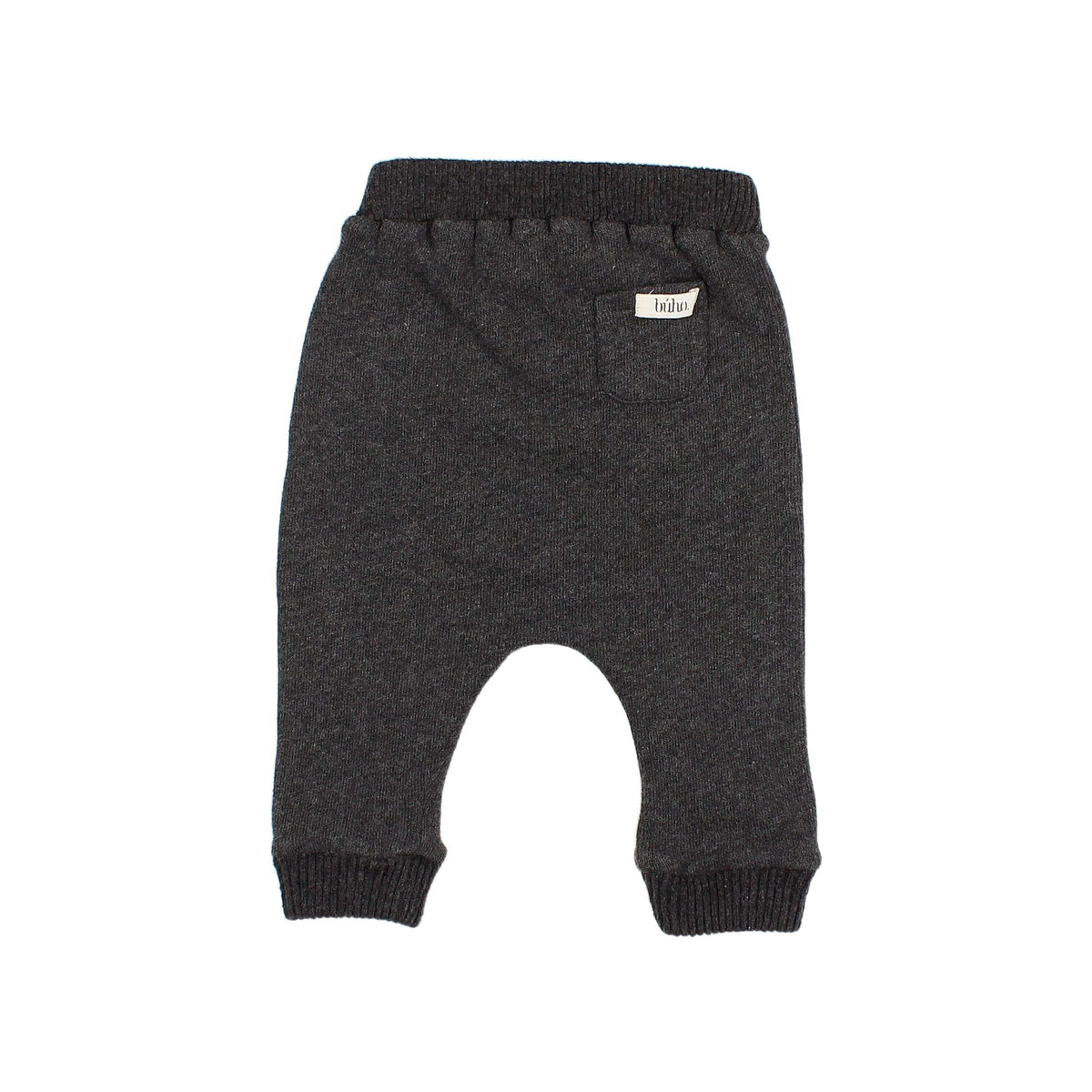 Soft Jogger Style Kids Pants with Ribbed Cuffs in Anthracite